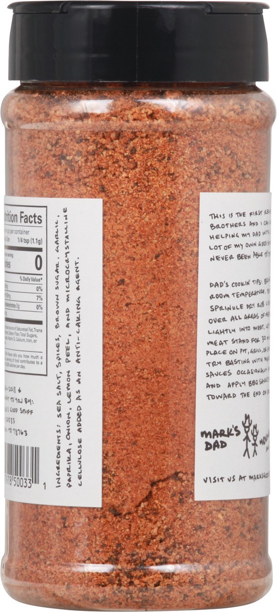 slide 9 of 13, Mark's Good Stuff BBQ Rub and Seasoning 12 oz Bottle, 12 oz