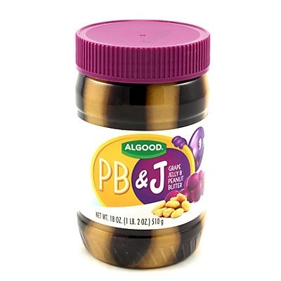 slide 1 of 1, Algood PB&J Peanut Butter and Grape Jelly, 18 oz