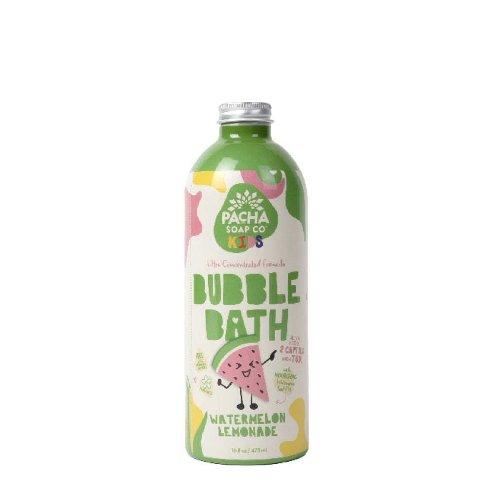 slide 1 of 2, Pacha Soap Co. Kids Watermelon Lemonade Bubble Bath, 16 fl oz