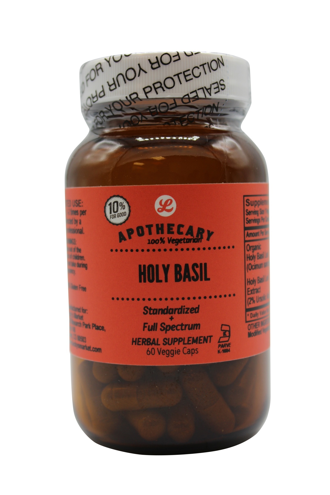 slide 1 of 1, Vitality Caps Holy Basil Veggie, 90 ct