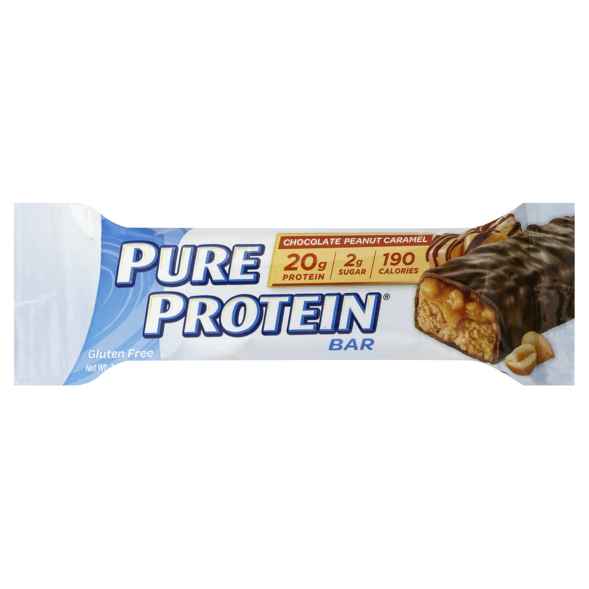 slide 1 of 2, Pure Protein Choc Peant Caramel Bar, 1.76 oz