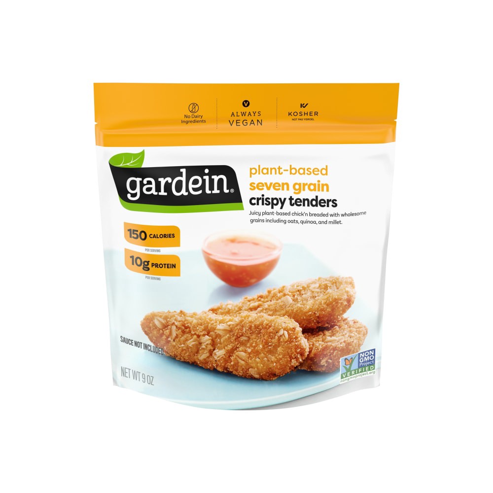 slide 1 of 5, Gardein Seven Grain Meat Free Crispy Tenders, 9 oz