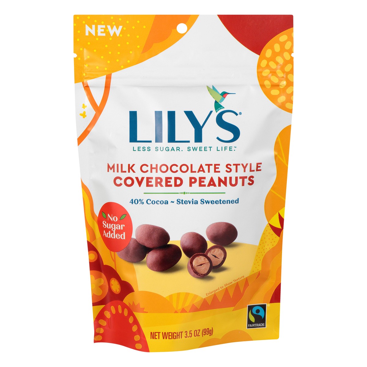 slide 1 of 12, Lily's Milk Chocolate Covered Peanuts No Sugar Added, 3.5 oz