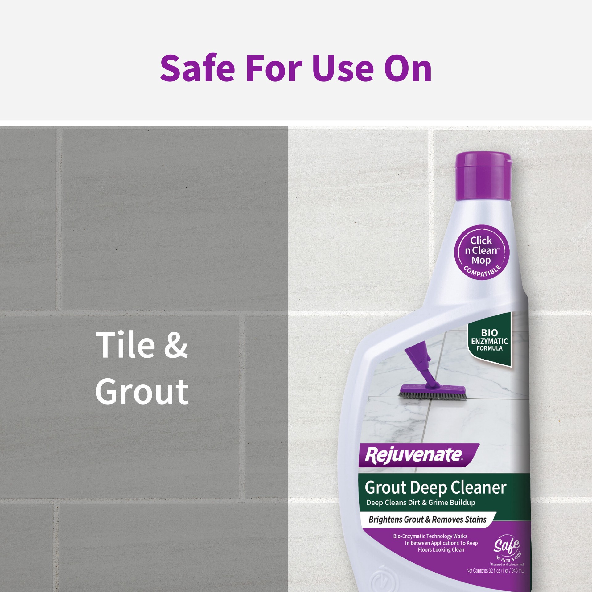 slide 6 of 6, Rejuvenate Tile & Grout Deep Cleaner, 32 fl oz