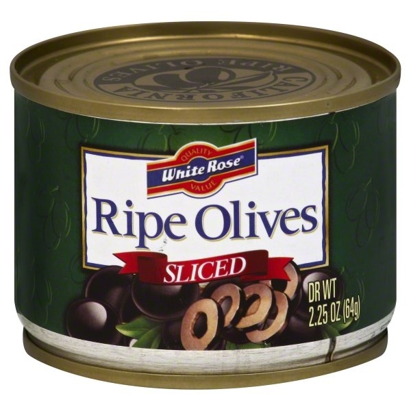 slide 1 of 1, White Rose Sliced Ripe Olives, 2.25 oz