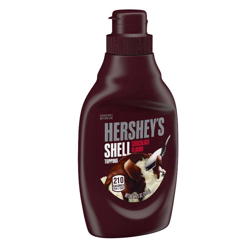 slide 1 of 3, Hershey's Chocolate Shell Topping, 7.25 oz