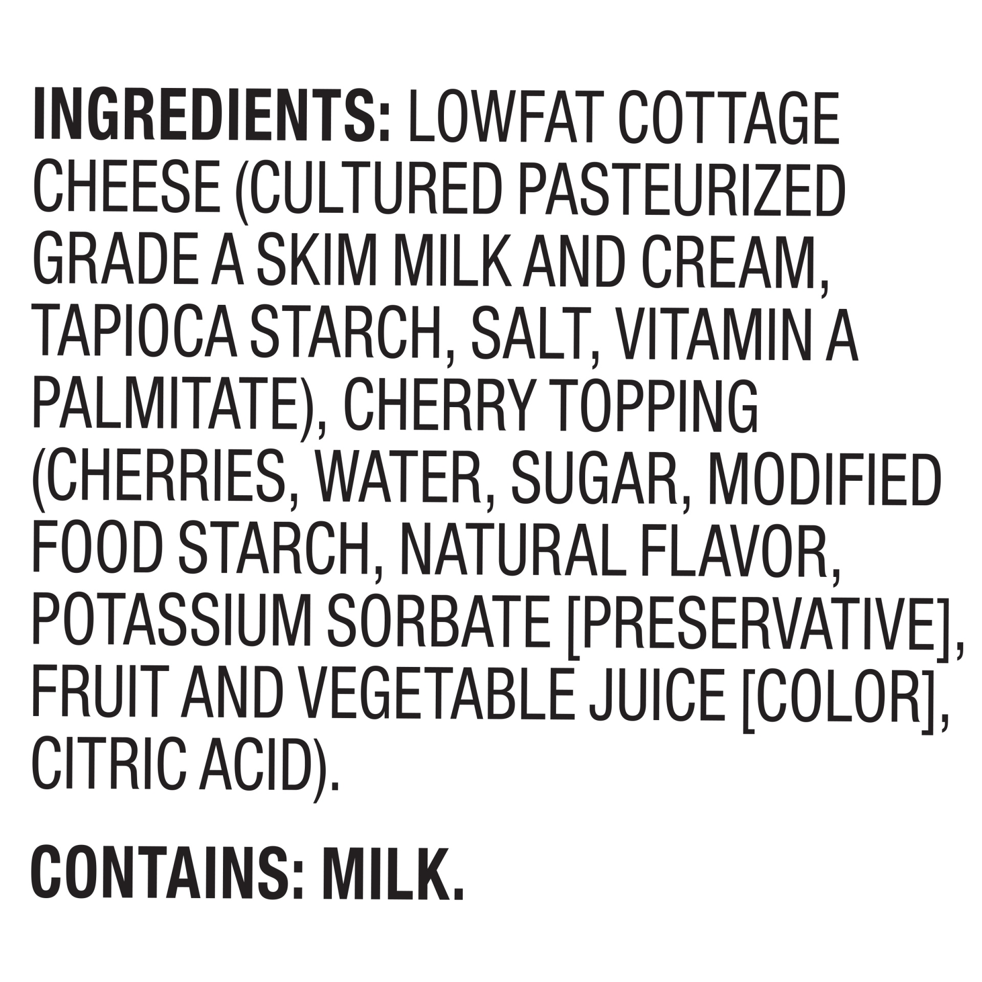 slide 6 of 6, Breakstone's Cottage Doubles Lowfat Cottage Cheese & Black Cherry Topping with 2% Milkfat Cup, 4.7 oz