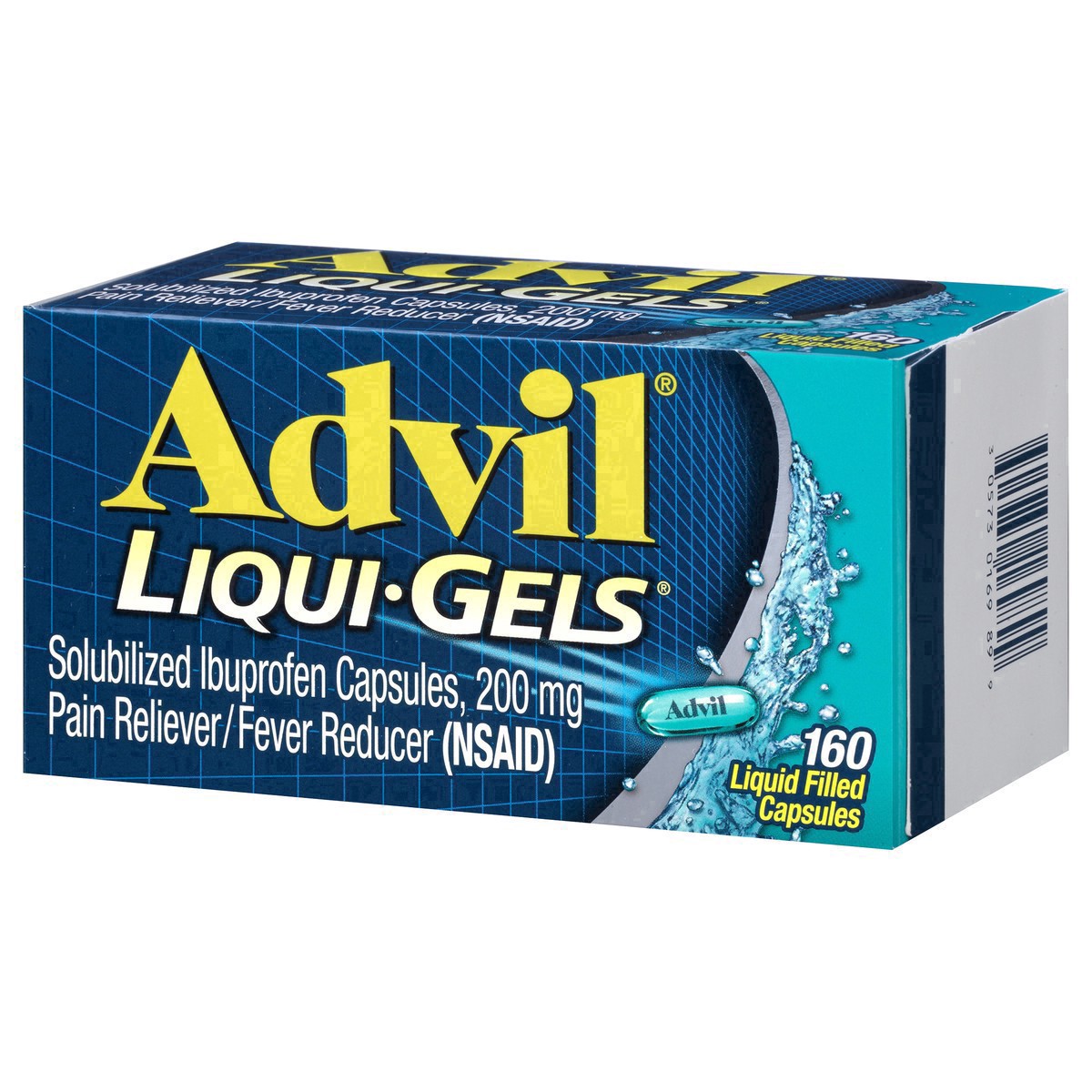 slide 10 of 18, Advil Pain Reliever/Fever Reducer Liqui-Gels Capsules - Ibuprofen (NSAID), 160 ct