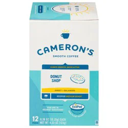Cameron's Coffee Single Serve Pods, Donut Shop, 12 Count