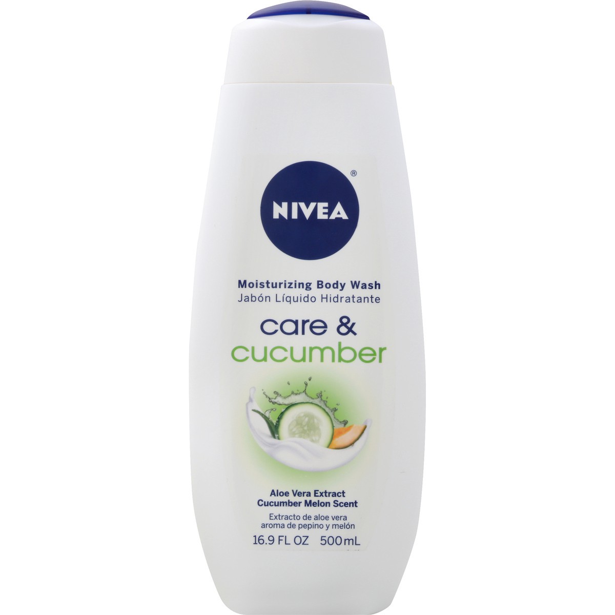 slide 4 of 6, Nivea Care & Cucumber Moisturizing Body Wash, 16.9 fl oz