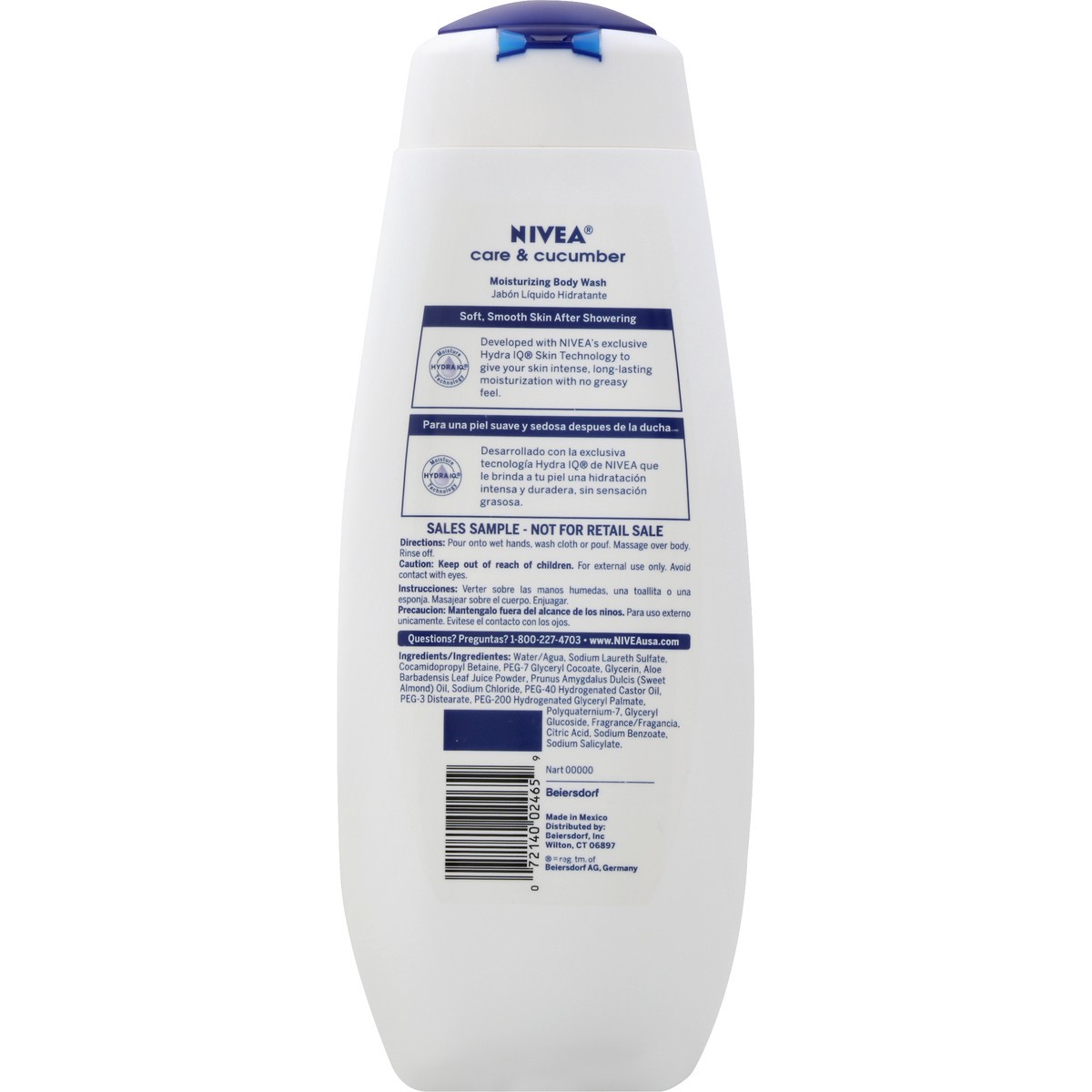 slide 6 of 6, Nivea Care & Cucumber Moisturizing Body Wash, 16.9 fl oz