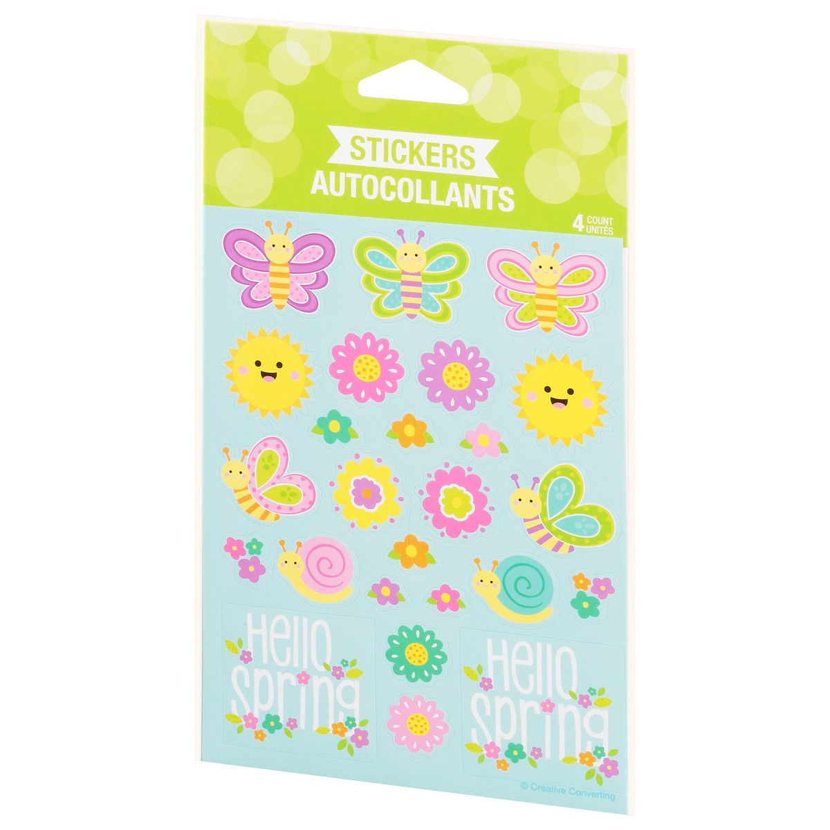 slide 3 of 9, Creative Converting Stickers Hello Spring, 1 ct