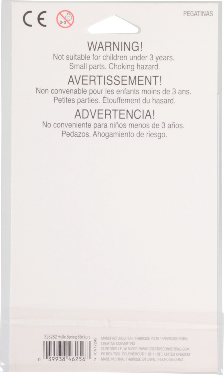 slide 5 of 9, Creative Converting Stickers Hello Spring, 1 ct