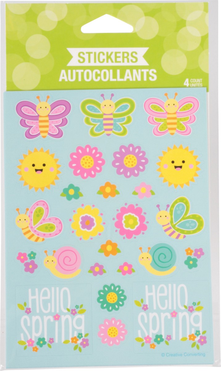 slide 6 of 9, Creative Converting Stickers Hello Spring, 1 ct