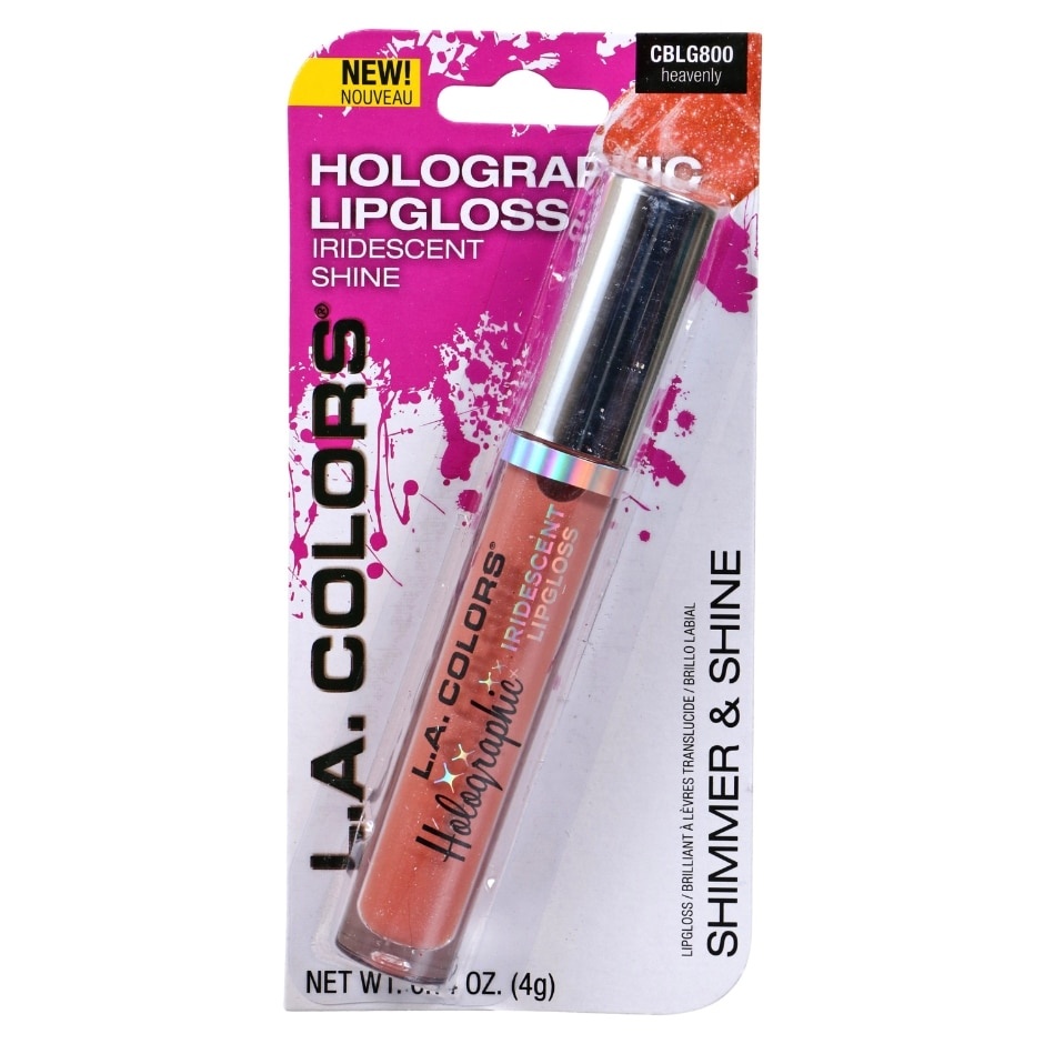 slide 1 of 1, LA Colors L.A. Colors Holographic Lipgloss In Heavenly, 0.14 oz