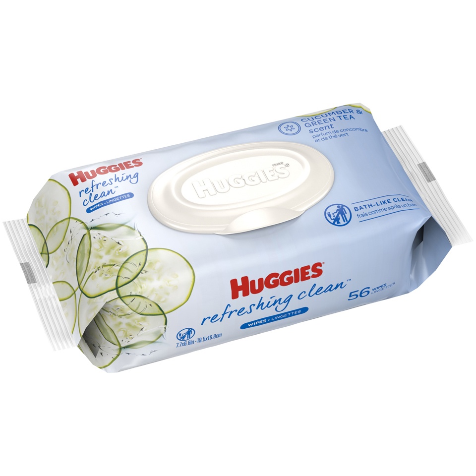 slide 2 of 3, Huggies One & Done Refreshing Clean Wipes, 56 ct