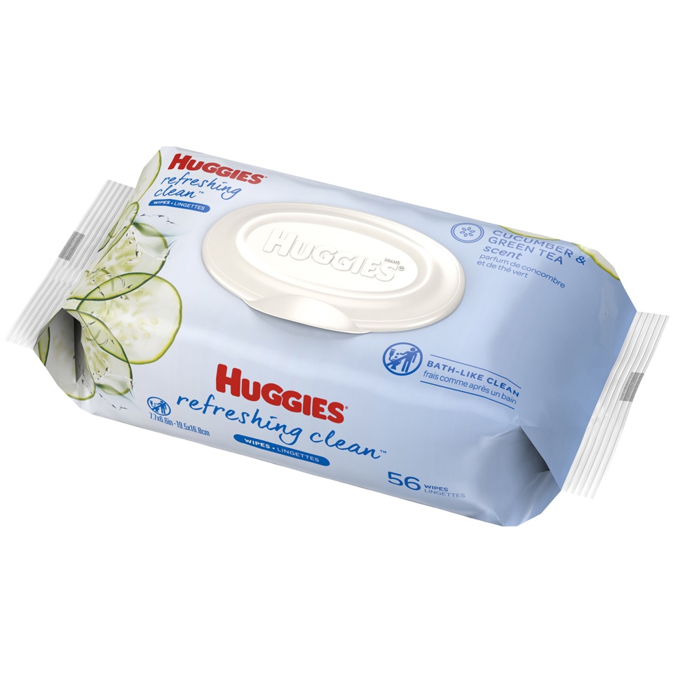 slide 3 of 3, Huggies One & Done Refreshing Clean Wipes, 56 ct