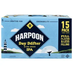 Harpoon Brewery Brewery Nitro-Dosed IPA Day Drifter Beer 15 - 12 fl oz Cans