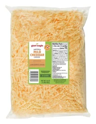 Giant Eagle Shredded Mild Cheddar Cheese