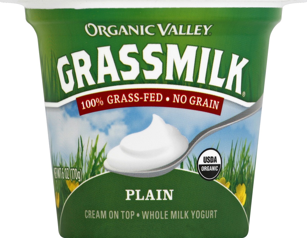 slide 5 of 6, Organic Valley Yogurt, Whole Milk, Cream On Top, Plain, 6 oz