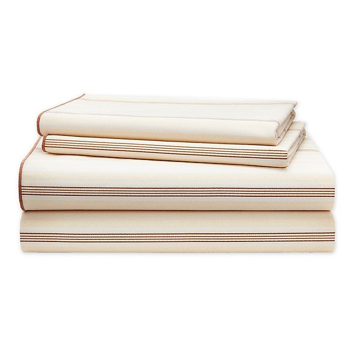 Ralph Lauren Lauren Ralph Lauren Allie 200-Thread-Count Cotton Striped  Queen Sheet Set - Flax 1 ct | Shipt