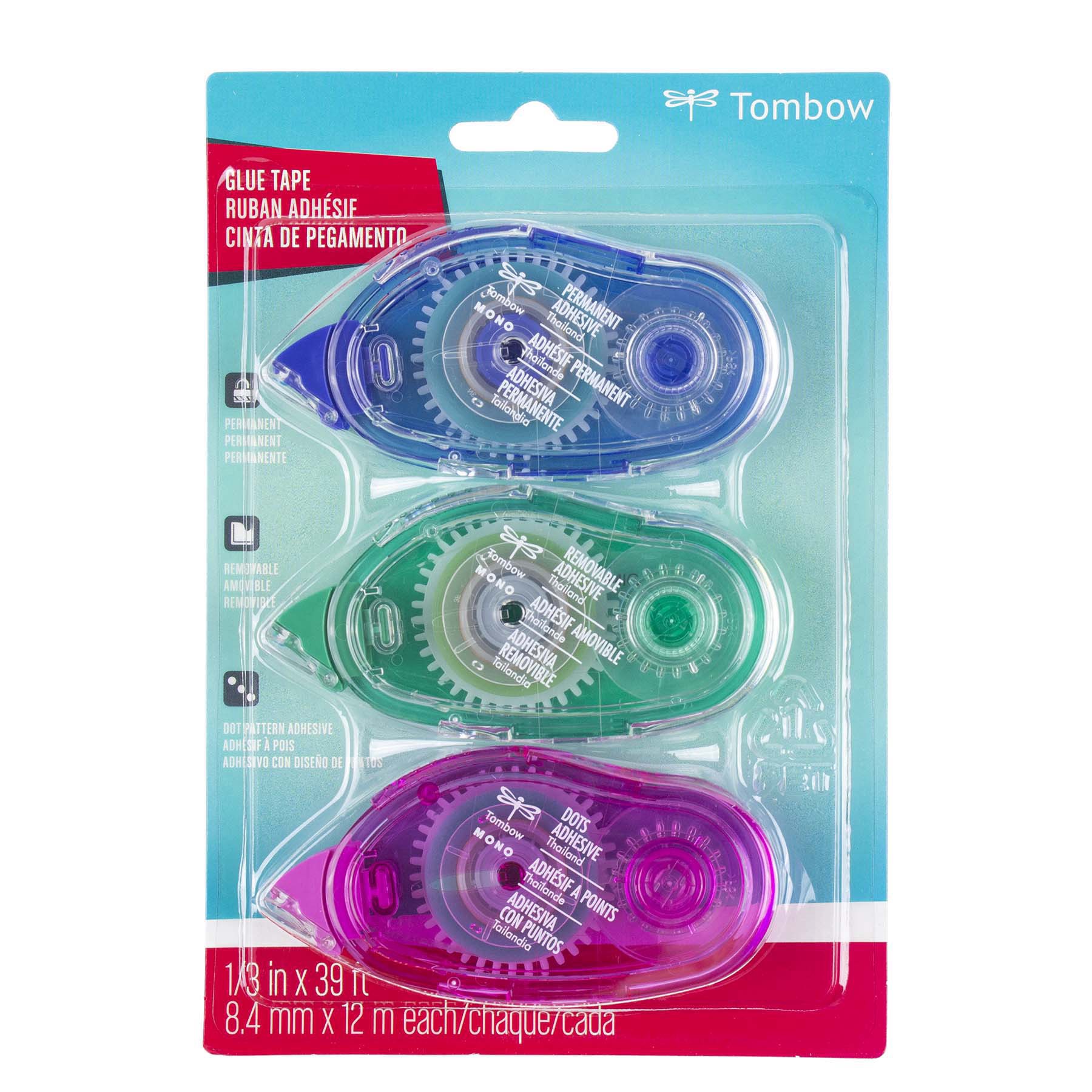 slide 4 of 8, Tombow Assorted Adhesive Applicators Set, 1/3 in x 39 ft