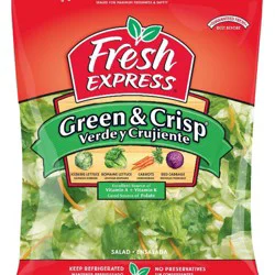 Fresh Express Green & Crisp Salad, Premium Garden 11 Oz