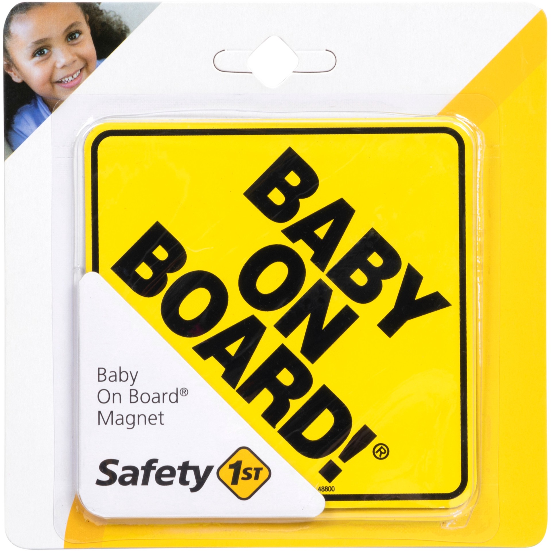 slide 3 of 10, Safety 1ˢᵗ Baby On Board Magnet, Yellow, 1 ct
