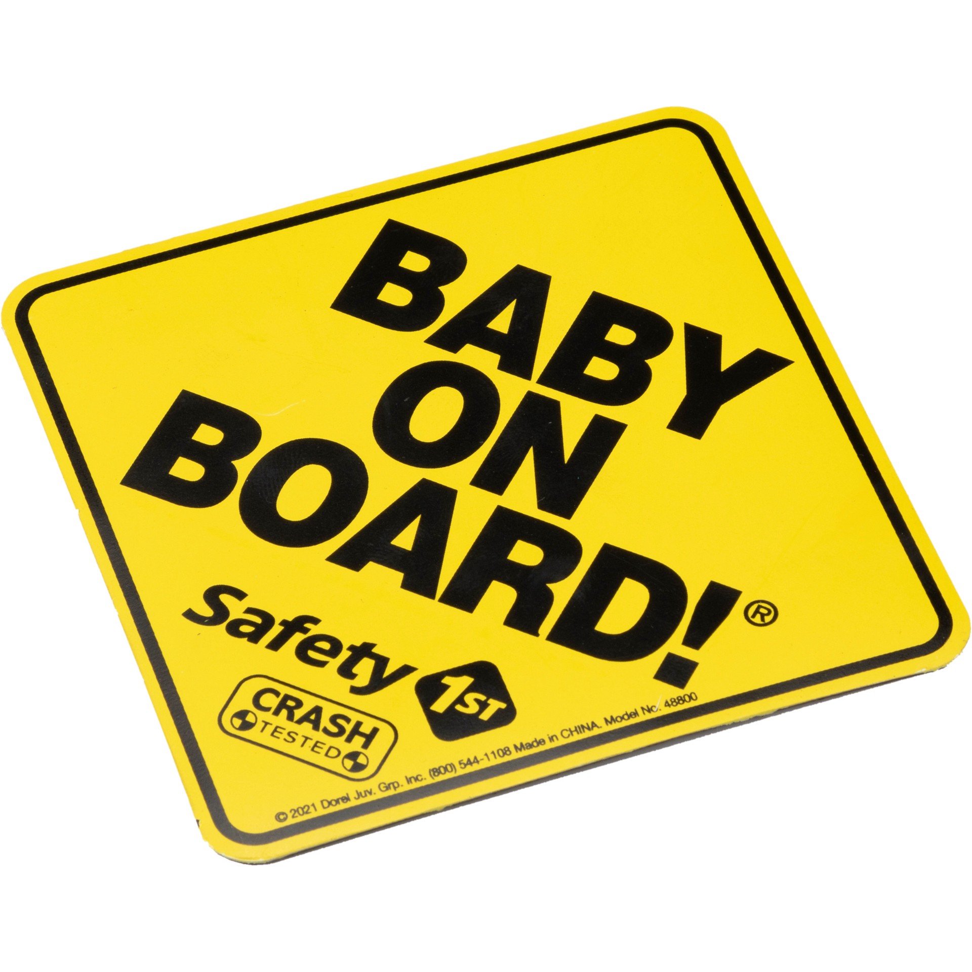 slide 6 of 10, Safety 1ˢᵗ Baby On Board Magnet, Yellow, 1 ct