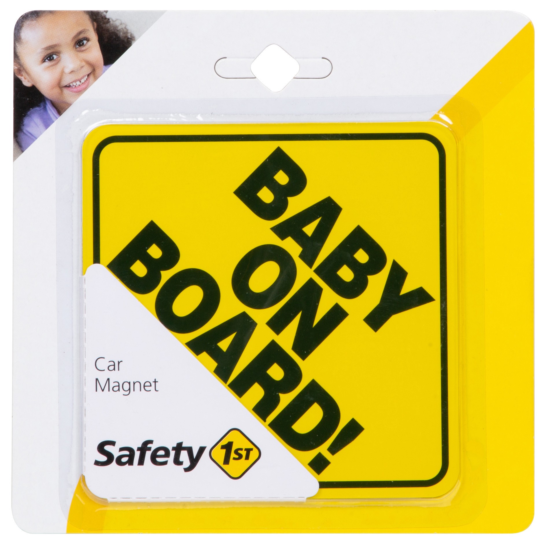 slide 8 of 10, Safety 1ˢᵗ Baby On Board Magnet, Yellow, 1 ct