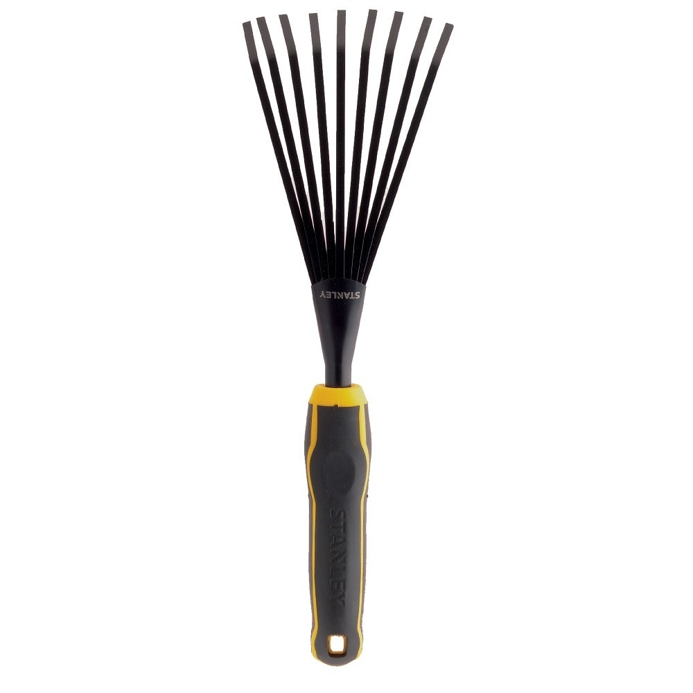 slide 1 of 1, STANLEY Accuscape Fan Rake - Black, 1 ct