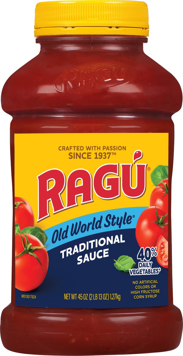 slide 1 of 9, Ragu Old World Style Traditional Pasta Sauce 45 oz., 45 oz