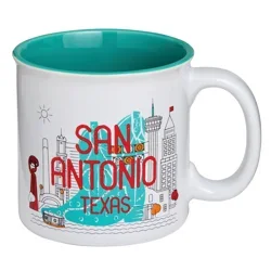 Texas Bright 22 oz San Antonio Texas Coffee Mug