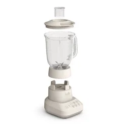 bella Housewares bella Flip and Store Blender Oatmilk: 10-Speed Countertop Blender, 48oz Capacity, 450W, Dishwasher-Safe Parts, Beige