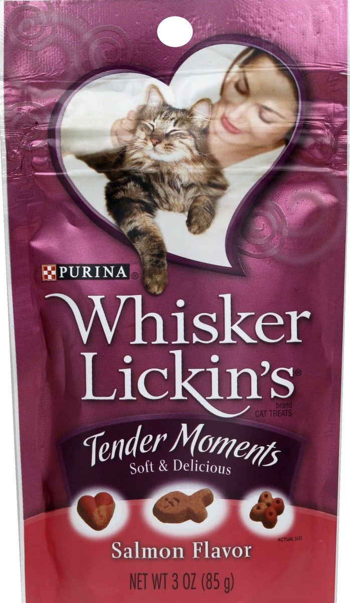 slide 5 of 6, Purina Whisker Lickins Tender Moments Salmon Flavor Cat Treats, 3 oz