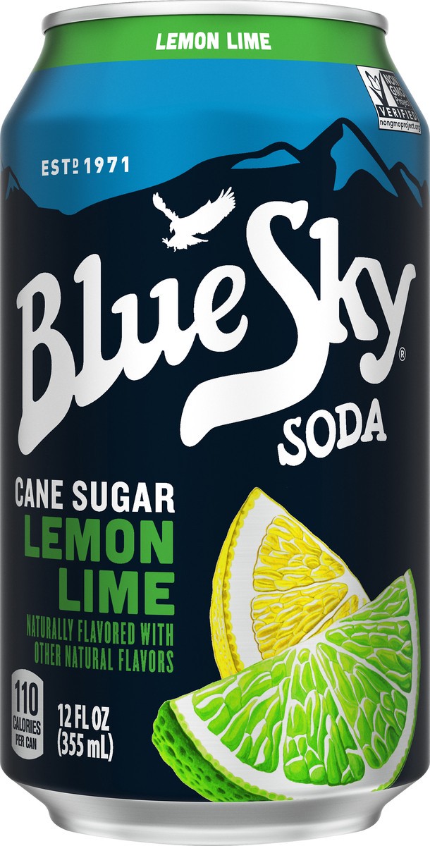 slide 1 of 8, Blue Sky Lemon Lime Soda - 12 oz, 12 oz