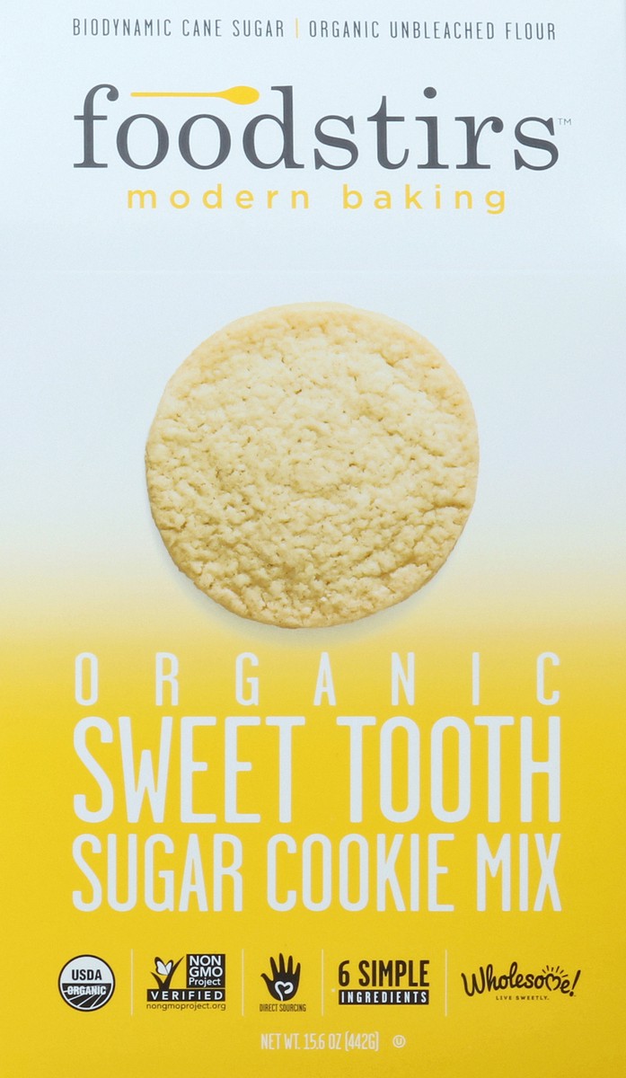 slide 4 of 4, Foodstirs Modern Baking Organic Sweet Tooth Sugar Cookie Mix, 15.6 oz