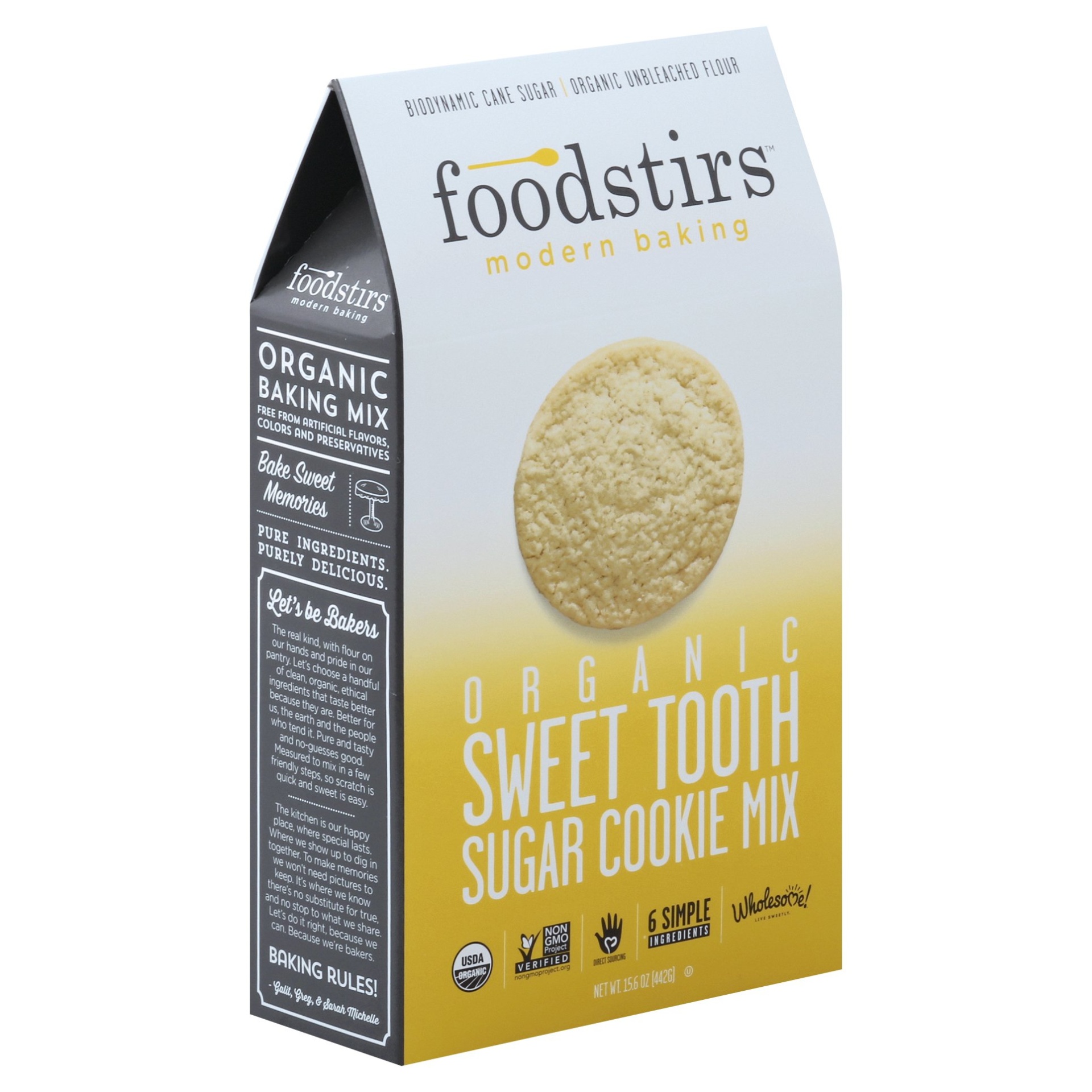 slide 1 of 4, Foodstirs Modern Baking Organic Sweet Tooth Sugar Cookie Mix, 15.6 oz