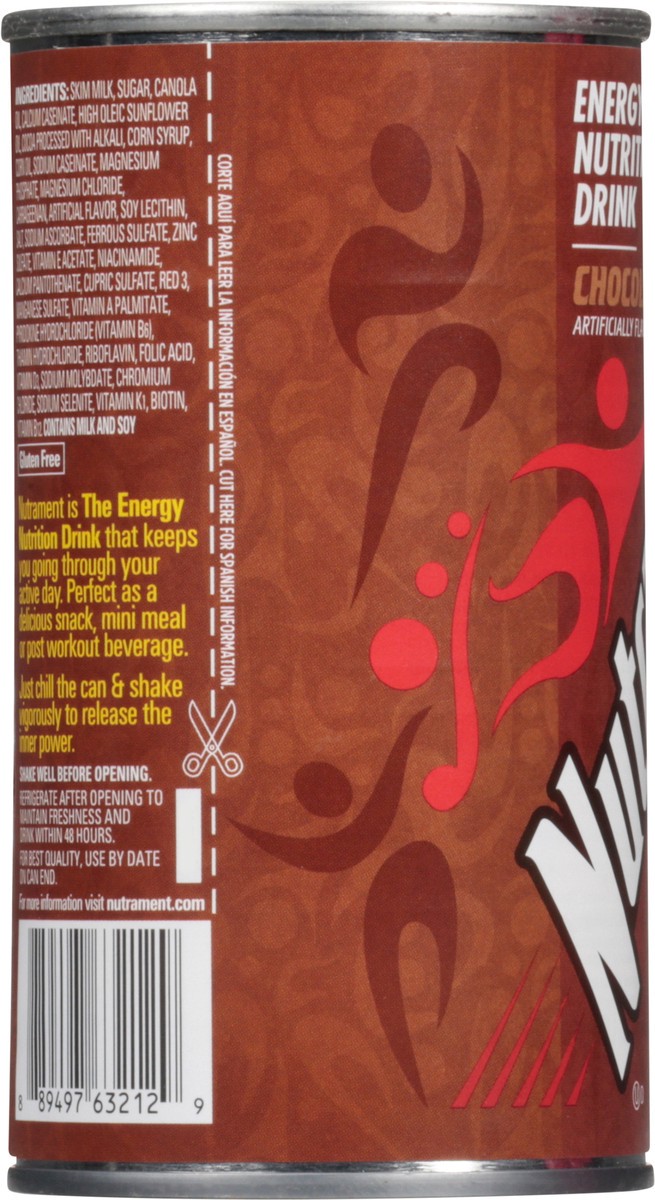 slide 5 of 12, Nutrament Chocolate Energy Nutrition Drink - 12 fl oz, 12 fl oz