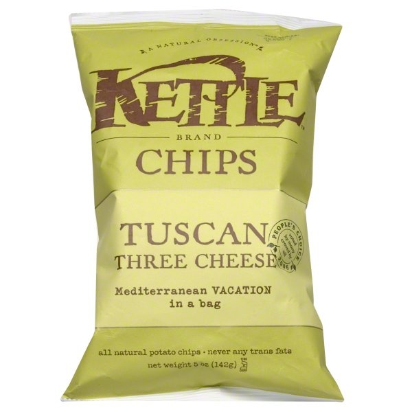 slide 1 of 1, Kettle Brand Tuscan Three Cheese, 5 oz