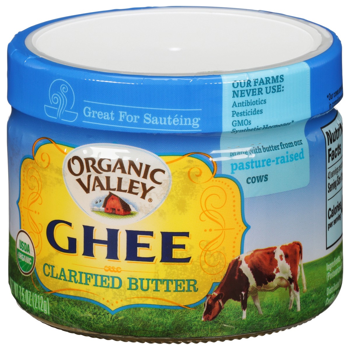slide 3 of 9, Organic Valley Clarified Ghee Butter 7.5 oz, 7.5 oz