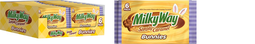 slide 1 of 1, Milky Way Simply Caramel Bunnies Easter, 6.6 oz