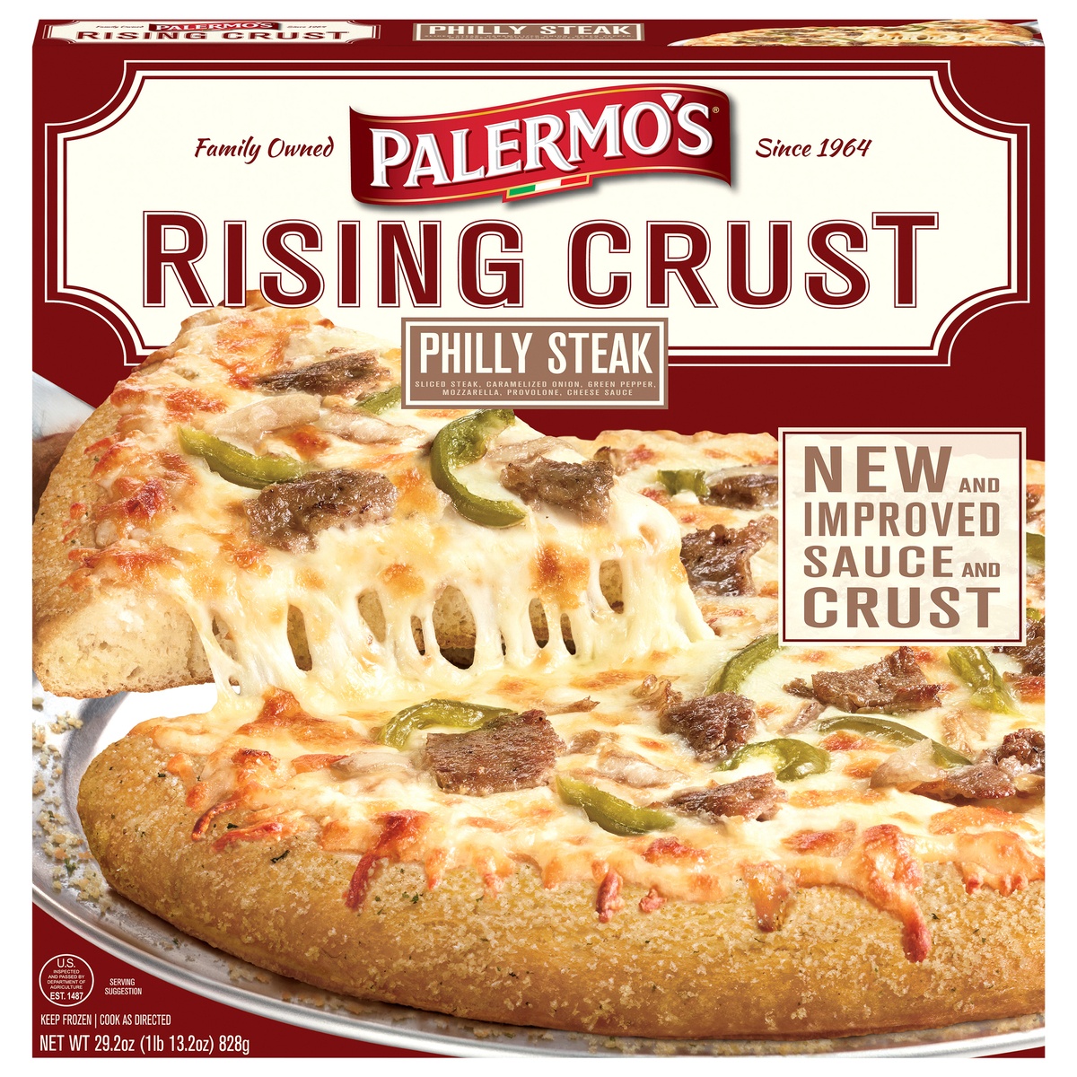 slide 1 of 1, Palermo's Rising Crust Philly Steak Pizza 29.2 oz, 29.2 oz