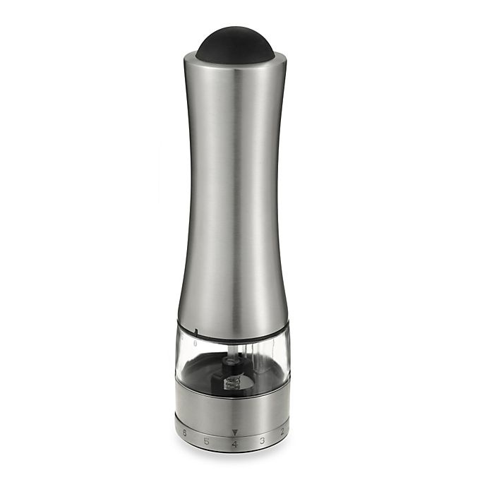 slide 1 of 5, Prodyne Pepperpro Stainless Steel Battery-Operated Electric Salt and Pepper Mill, 1 ct