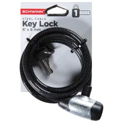 Schwinn Key Cable Lock 6'x 8mm