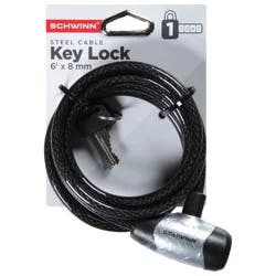 Schwinn Key Cable Lock 6'x 8mm