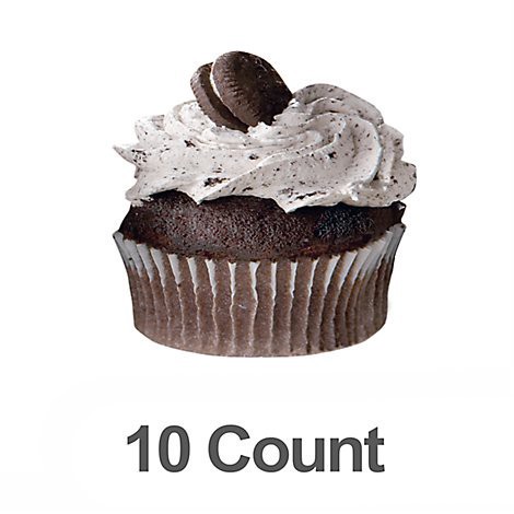 slide 1 of 1, Bakery Cupcake Cookies N Creme 10 Count - Each, 10 ct