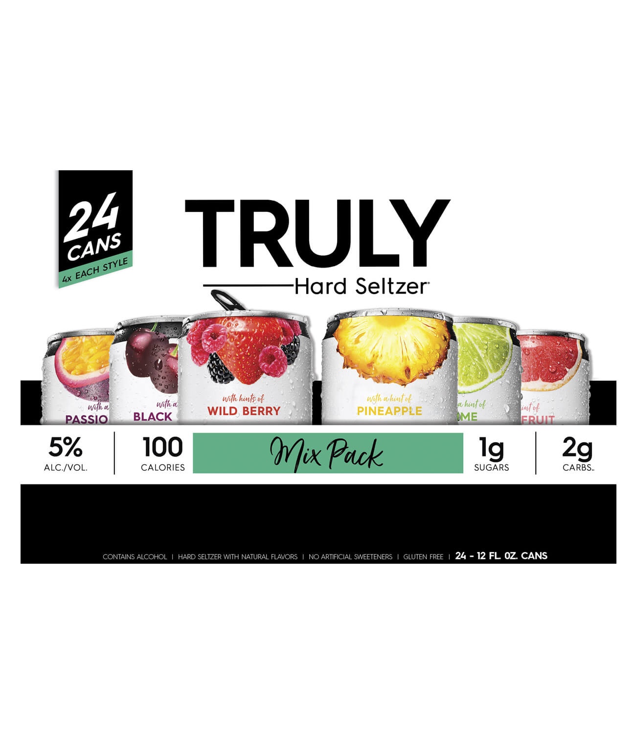 slide 1 of 1, Truly Mix Pack 24/12z, 24 ct; 12 oz