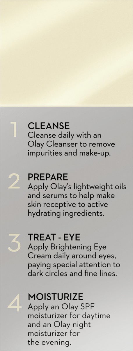 slide 5 of 11, Olay Brightening Eye Cream for Dark Circles, 0.5 fl oz, 0.5 fl oz