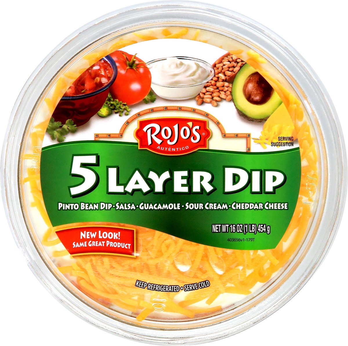 slide 13 of 14, Rojo's Luisa's Five Layer Fiesta Dip, 17 oz